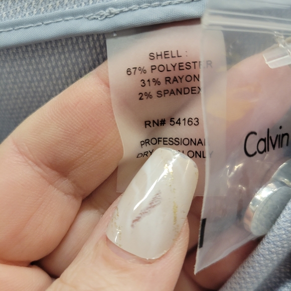 NWT Calvin Klein light Powder Dress Pants trousers. 👀 NICE! 14p - Picture 7 of 16